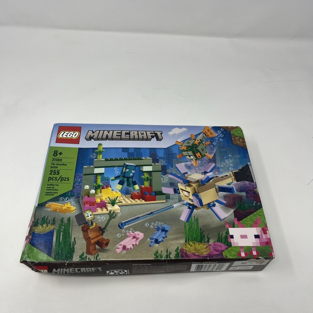 LEGO Minecraft The Guardian Battle (21180) New Sealed Box Damage